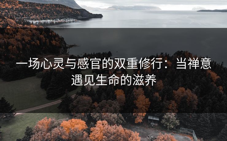 一场心灵与感官的双重修行:当禅意遇见生命的滋养